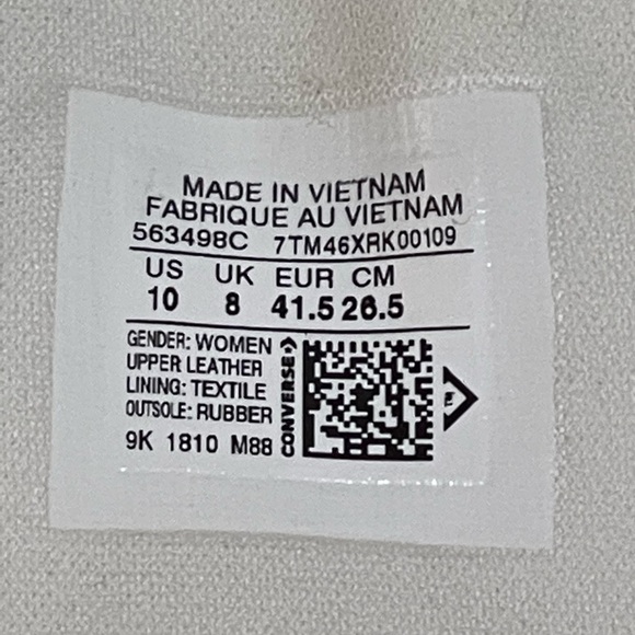 Converse Chuck Taylor All Star Frilly Scallop Platform Women's Sneaker Size 10M - Picture 4 of 14